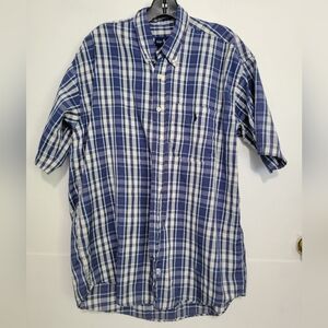 Ralph Lauren Plaid Shirt Blue Medium